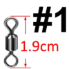 Kit de sacavueltas de pesca 15 pcs giratorio acero inoxidable - Imagen 4