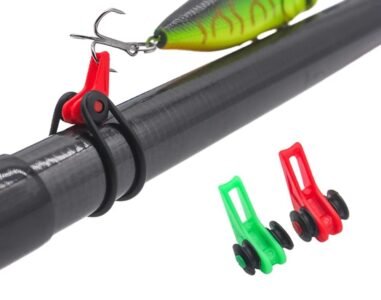 Sujetador de caña para anzuelos señuelos gancho Verde (2 pcs)