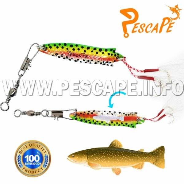 Cuchara Stoby Spoon Lure Cucharilla para Trucha 11g Hooks 2 – Rasta