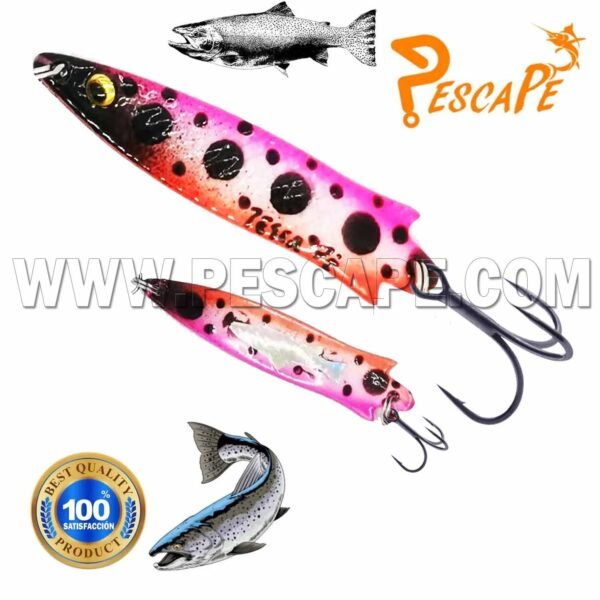 Cuchara Toby Spoon Lure Cucharilla para Trucha 14g Pink M2