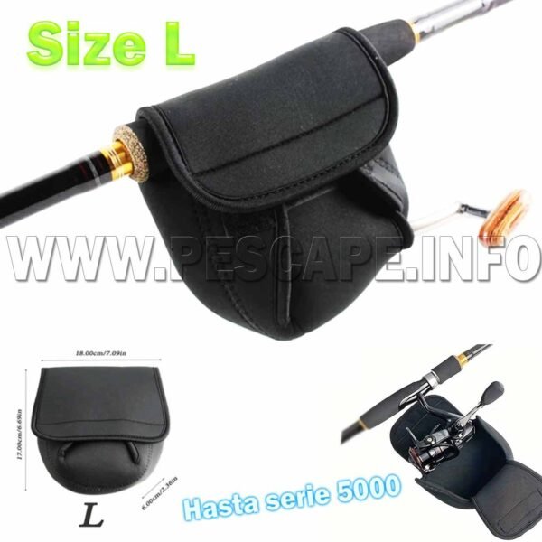 Funda para carretes protectora de neopreno size Hasta serie 5000 - estuche para carretes size M