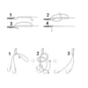 Kit de sacavueltas de pesca 15 pcs giratorio acero inoxidable - Imagen 2