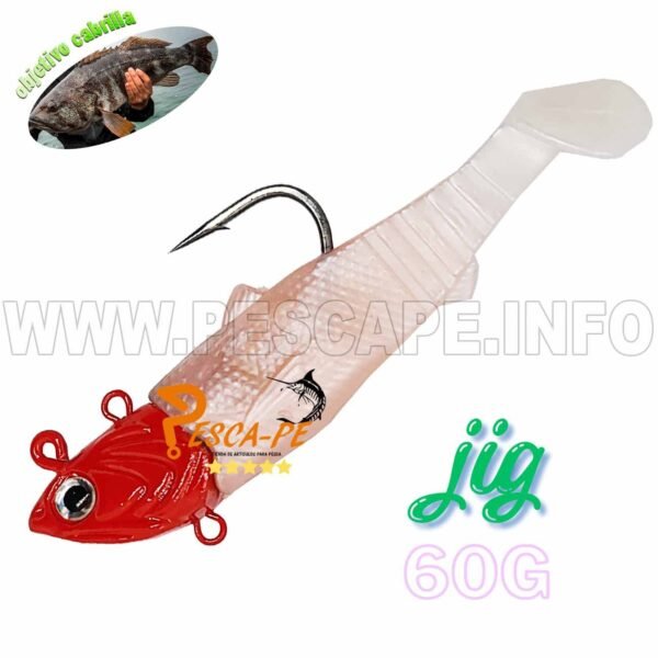 Jig Vinillo de silicona señuelo 11.5cm/60gr | Red