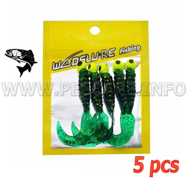 Set vinilos para trucha Silicona Bait Tackle 3.5g - 5pcs Color2