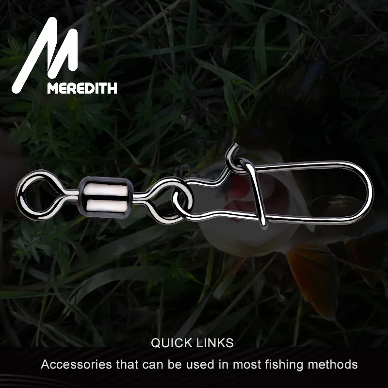 Kit Sacavueltas Con Snap Acero Inox Para Pesca (10Pcs) - Imagen 3