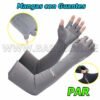 Mangas completo con Guantes Protectores de brazo para Pescar | GRAY