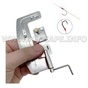 Máquina portátil para anudar anzuelos de pesca semiautomático acero inox