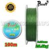 Multifilamento X4 hebras 100 % polyamide 0.28mm/25.5kg 100m Verde Oscuro - Imagen 3