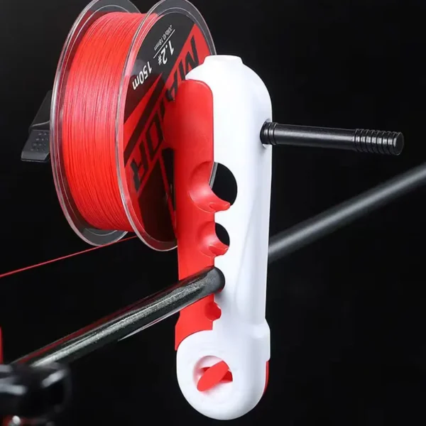 Herramienta Enrollador de línea de pesca portátil Bobinado (Blanco Rojo) - Imagen 2
