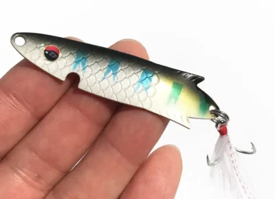 Señuelo Stoby de pesca para truchas Metal Duro 10g 6.9cm White
