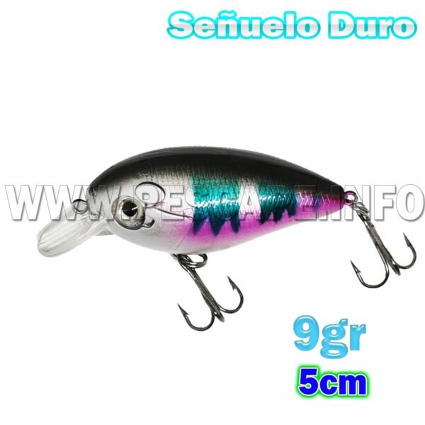 Señuelo de Pesca Duro 10gr flotante ojos 3D 5cm | Color 1