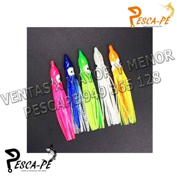 Señuelo pulpo de plástico blando 12cm 15cm