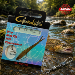 Anzuelos Gamakatsu Dropshot Rig Gusano 3pc 0,31mm