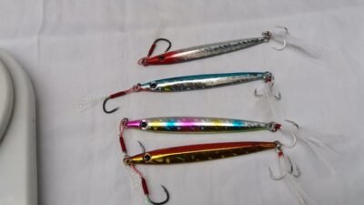 Señuelo de pesca Jig metal para corvinas lenguados 60g – Color 4