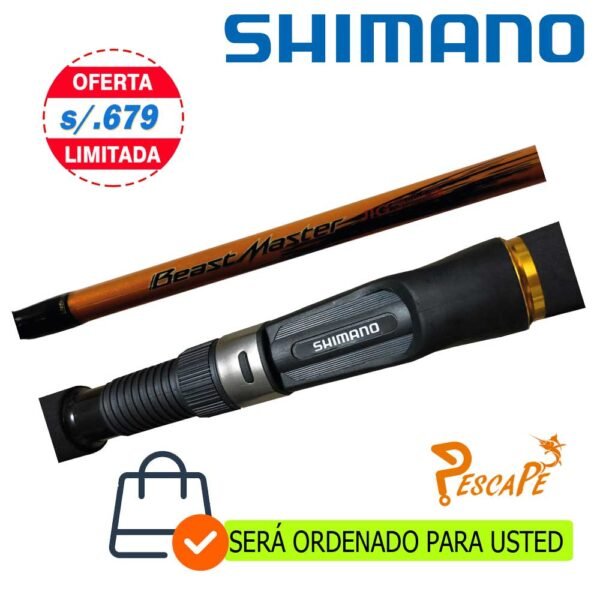 Caña Shimano Beastmaster Jig 1.54m 1.83m Acción Rápida Carbono