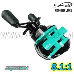 Carrete Baitcasting Lure Fishing Reel 5kg Izquierda anodizado