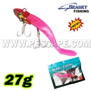 Vinilo Seasky Fishing Anzuelo triple para lenguados 27gr (01pcs) Pink Red
