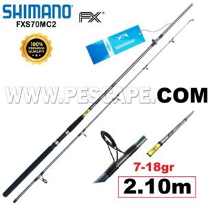 CAÑA SHIMANO FX 7ft FXS70MC2 2.10m 7-18gr río laguna