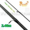 CAÑA DE PESCAR 2.4M Spinning Hibrido Carbon + Vidrio Black Camuflado 2 Tramos - Imagen 2