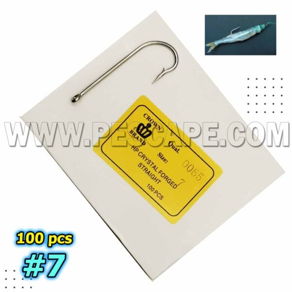 Caja de anzuelos #7 para Pejerrey Captura Lenguado (100pcs)
