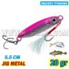 Jig Señuelo de Pesca Metal 5.5cm para espejos cachemas 20g Rosado Seasky Fishing Pink