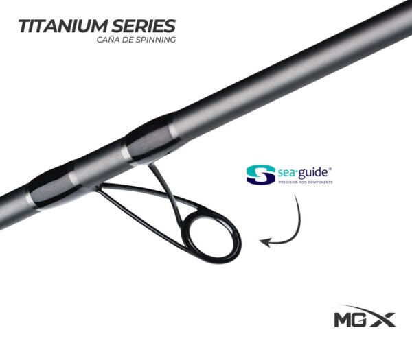 Caña MGX Titanium 2.90m NX962 20-60g Spinning Carbono TORAY Japonés - Imagen 4