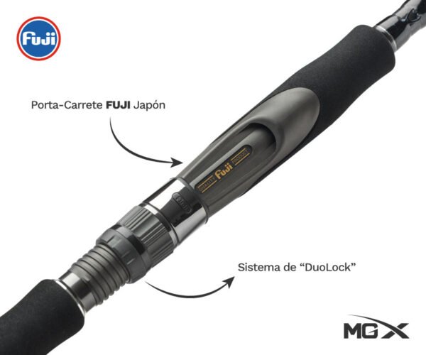 Caña MGX Titanium 2.90m NX962 20-60g Spinning Carbono TORAY Japonés - Imagen 3