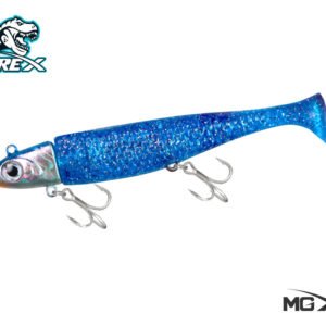 Vinilo MGX Para lenguados Corvinas T-Rex 42g Realista BLue