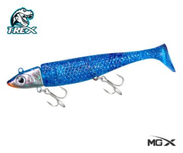Vinilo MGX Para lenguados Corvinas T-Rex 42g Realista BLue