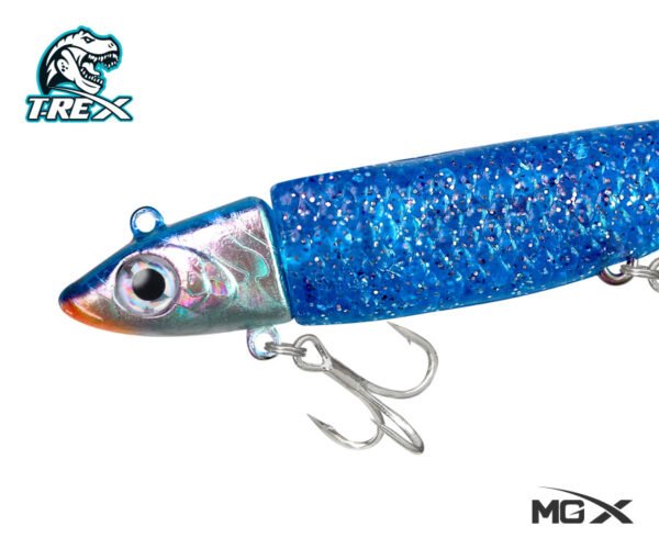 Vinilo MGX Para lenguados Corvinas T-Rex 42g Realista BLue - Imagen 3