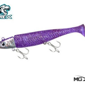 Vinilo MGX Para lenguados Corvinas T-Rex 42g MORADO