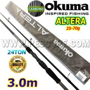Caña OKUMA ALTERA PRO 3m 1002MH Fibra de Carbono 24T 25-70g EVA + Estuche