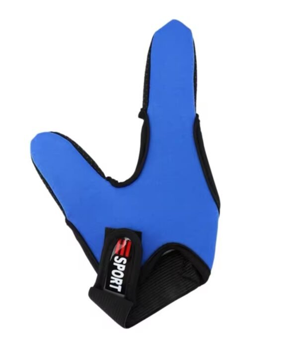 Guantes Dedal para pescar antideslizante (2 dedos) 1 UND Azul - Imagen 3