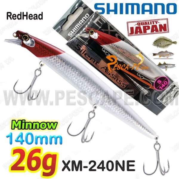 Señuelo Shimano Exsence Silent Assassin 140S AR-C 140mm 26g RedHead | IND. PACK