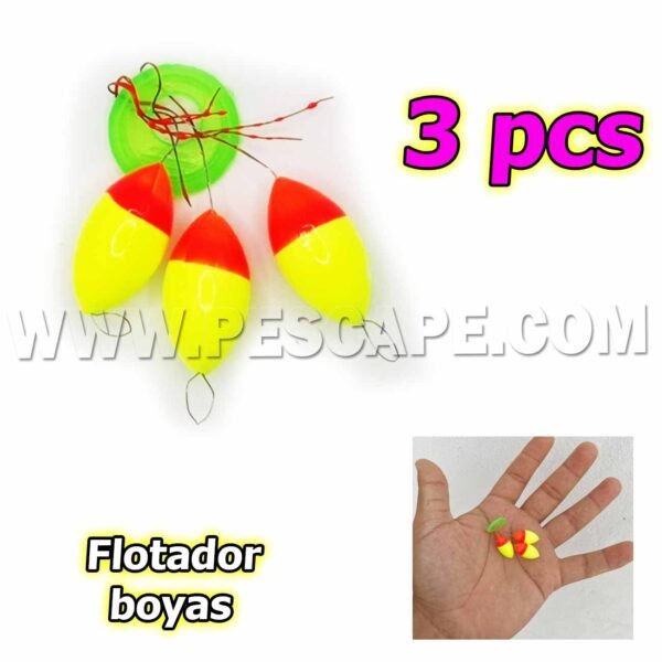 Set de boyas pequeñas pejerrey truchas flotadores (3pcs)