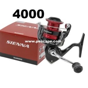 CARRETE SHIMANO SIENNA 4000 ALUMINIUM DRAG 8.5kg Red Black spinning