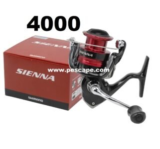 CARRETE SHIMANO SIENNA 4000 ALUMINIUM DRAG 8.5kg Red Black spinning