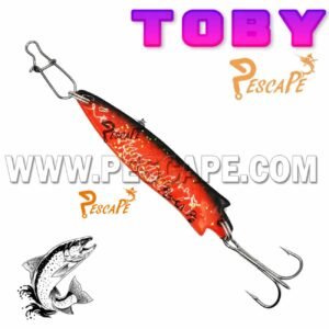 Cuchara Toby PescaPe® Spoon Lure Cucharilla para Trucha Efectivo 14g Naranja