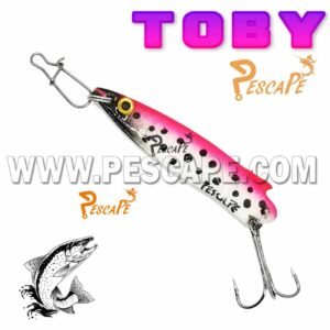 Cuchara Toby Spoon Lure Cucharilla para Trucha Efectivo 14g Pink White