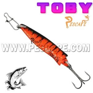 Cuchara Toby Spoon Lure Cucharilla para Trucha Efectivo 14g Tiger Orange