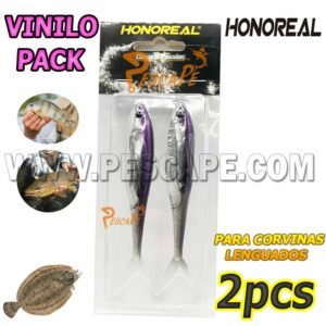 Vinilo de pesca ojos 3D súper realistas 12cm 9g señuelo Goma (2 pcs) color 2