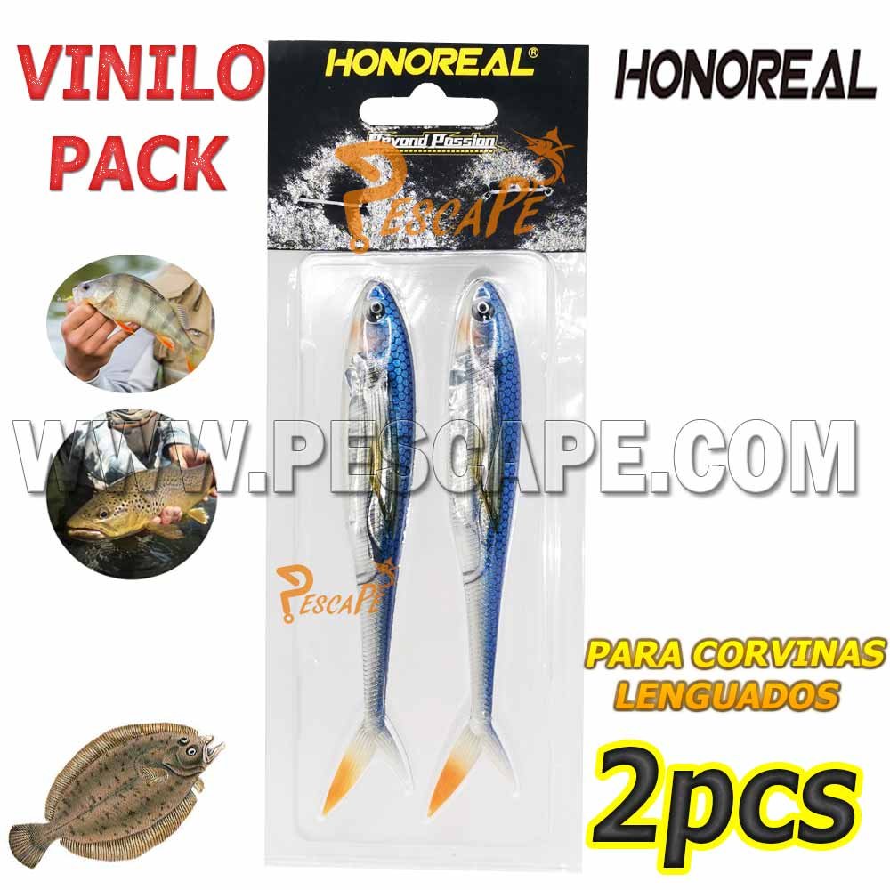 Vinilo de pesca ojos 3D súper realistas 12cm 9g señuelo Goma (2 pcs) color 5