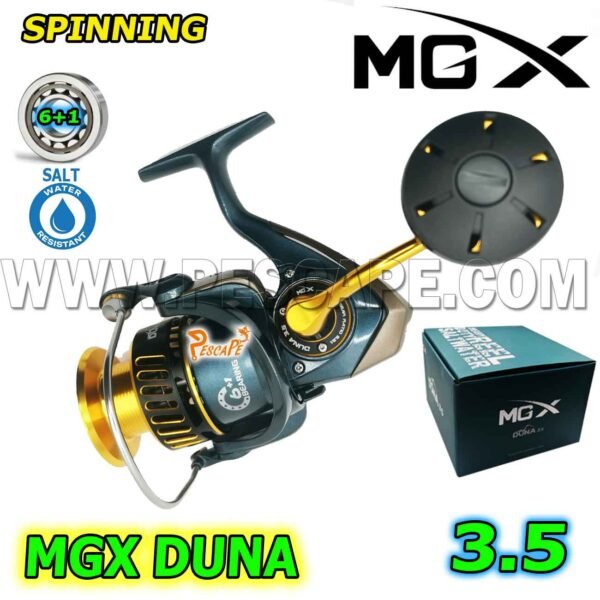 Carrete MGX Duna 3.5 Profesional Spinning Salt water 10KG | IND. PACK