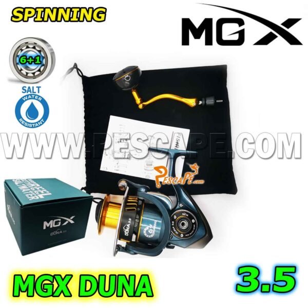 Carrete MGX Duna 3.5 Profesional Spinning Salt water 10KG | IND. PACK - Imagen 3