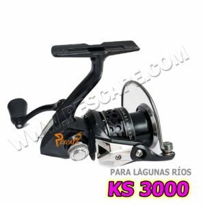 Carrete de Pesca Para Ríos Lagunas KS3000 Bobina Metal Gear Spinning