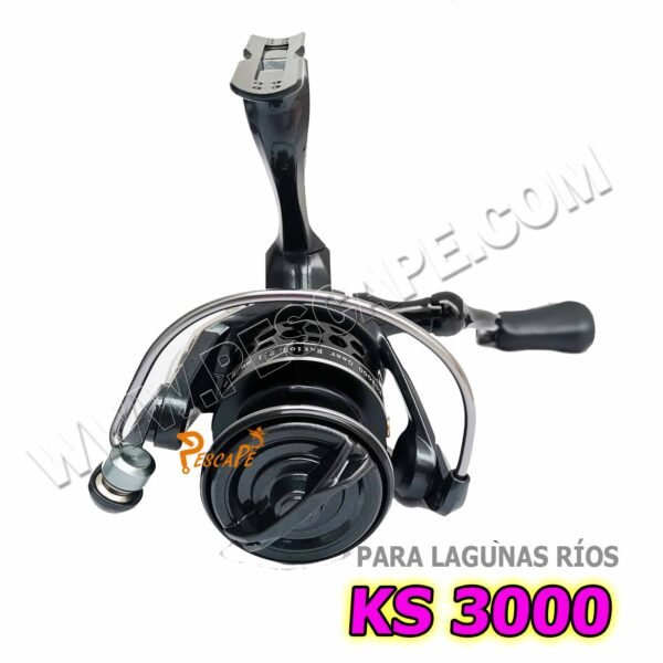 Carrete de Pesca Para Ríos Lagunas KS3000 Bobina Metal Gear Spinning - Imagen 3