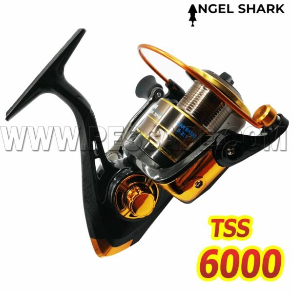 Carrete de Pescar Angel TSS 6000 Shark Spinning Bobina Metal 12kg Reel - Imagen 2