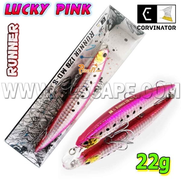 SEÑUELO CORVINATOR RUNNER 120MD-S Plus LUCKY PINK