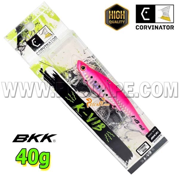 SEÑUELO Corvinator JIG VIBRADOR K-VIB 40G metálico 40g LUCKY PINK