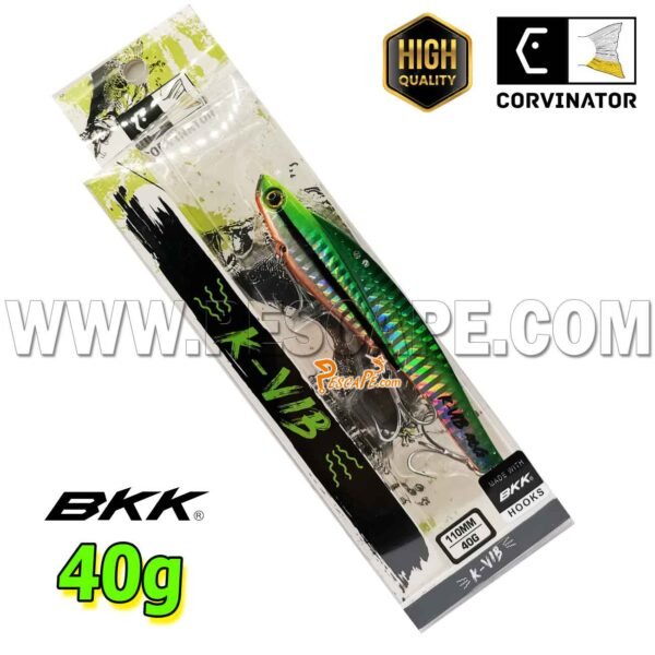 SEÑUELO Corvinator JIG VIBRADOR K-VIB 40G metálico 40g PEJERREY